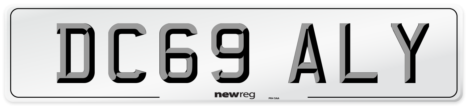 DC69 ALY Number Plate from New Reg